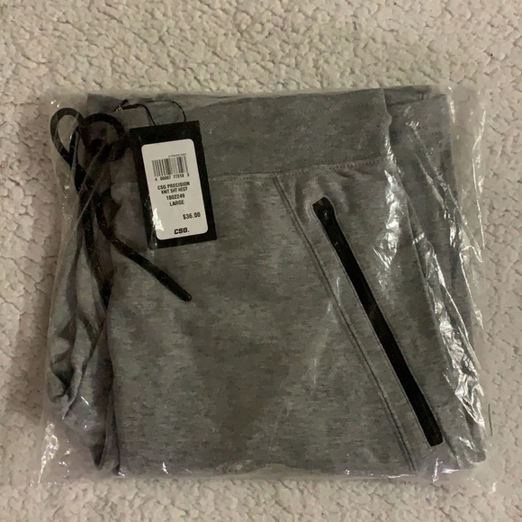 CSG New With Tags Precision Knit Men’s Gray Shorts Size Large - Picture 9 of 13